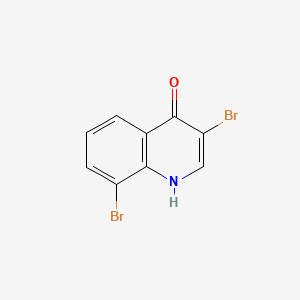 molecular formula C9H5Br2NO B598931 3,8-二溴-4-羟基喹啉 CAS No. 1204812-01-0