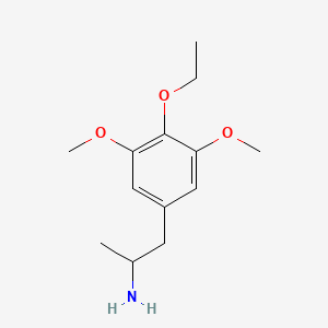 molecular formula C13H21NO3 B598938 1-(4-乙氧基-3,5-二甲氧基苯基)丙烷-2-胺 CAS No. 146849-92-5