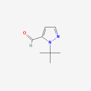 molecular formula C8H12N2O B598944 1-(tert-Butyl)-1H-pyrazole-5-carbaldehyde CAS No. 1204355-58-7