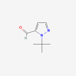 molecular formula C8H12N2O B598944 1-叔丁基-1H-吡唑-5-甲醛 CAS No. 1204355-58-7
