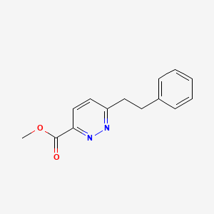 molecular formula C14H14N2O2 B598954 Methyl 6-phenethylpyridazine-3-carboxylate CAS No. 142054-81-7