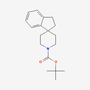 molecular formula C18H25NO2 B598958 Tert-butyl 2,3-dihydrospiro[indene-1,4'-piperidine]-1'-carboxylate CAS No. 148835-99-8