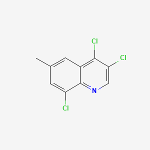 molecular formula C10H6Cl3N B598962 3,4,8-Trichloro-6-methylquinoline CAS No. 1204811-90-4