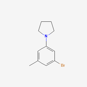 molecular formula C11H14BrN B598965 1-(3-Bromo-5-methylphenyl)pyrrolidine CAS No. 1199773-07-3