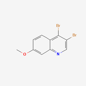 molecular formula C10H7Br2NO B598971 3,4-Dibromo-7-methoxyquinoline CAS No. 1203578-59-9