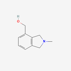 molecular formula C10H13NO B598980 2,3-Dihydro-2-methyl-1H-isoindole-4-methanol CAS No. 122993-63-9
