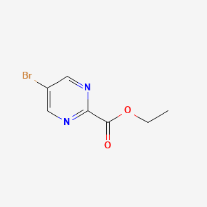 molecular formula C7H7BrN2O2 B598983 Ethyl 5-bromopyrimidine-2-carboxylate CAS No. 1197193-30-8