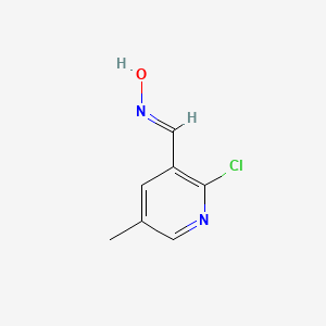 molecular formula C7H7ClN2O B598987 (E)-2-Chloro-5-methylnicotinaldehyde oxime CAS No. 1203500-13-3