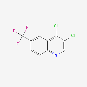 molecular formula C10H4Cl2F3N B598988 3,4-Dichloro-6-(trifluoromethyl)quinoline CAS No. 1204810-59-2