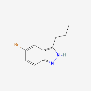 molecular formula C10H11BrN2 B598991 5-Bromo-3-propyl-1H-indazole CAS No. 1197943-62-6