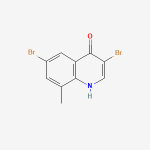 molecular formula C10H7Br2NO B598996 3,6-Dibromo-8-methylquinolin-4(1H)-one CAS No. 1204811-68-6