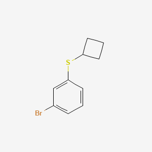 molecular formula C10H11BrS B598998 1-Bromo-3-cyclobutylthiobenzene CAS No. 1199773-05-1