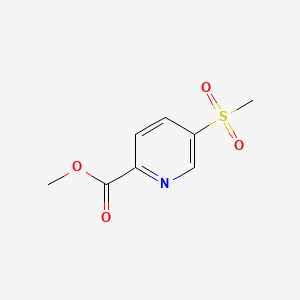 molecular formula C8H9NO4S B599000 Methyl 5-(methylsulfonyl)picolinate CAS No. 1201326-81-9