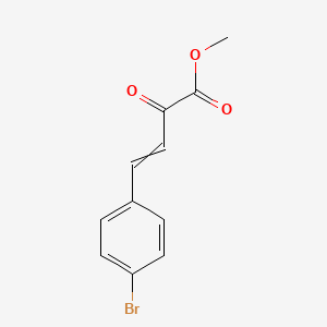 molecular formula C11H9BrO3 B599008 3-Butenoic acid, 4-(4-bromophenyl)-2-oxo-, methyl ester CAS No. 104093-34-7