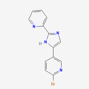 B599011 2-bromo-5-(2-(pyridin-2-yl)-1H-imidazol-4-yl)pyridine CAS No. 1201802-61-0