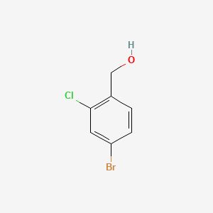 molecular formula C7H6BrClO B599020 (4-Bromo-2-chlorophenyl)methanol CAS No. 185315-48-4