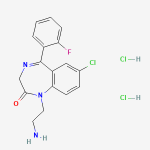 molecular formula C17H17Cl3FN3O B599025 Dihydrochloride CAS No. 19603-97-5