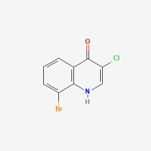 molecular formula C9H5BrClNO B599032 3-Chloro-8-bromo-4-hydroxyquinoline CAS No. 1204810-71-8