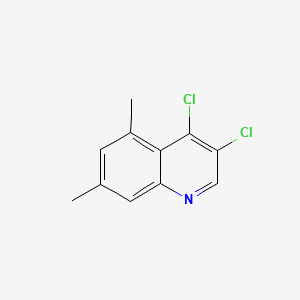 molecular formula C11H9Cl2N B599046 3,4-Dichloro-5,7-dimethylquinoline CAS No. 1204812-17-8