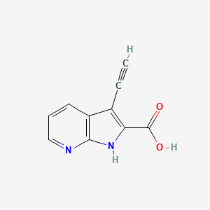 1H-Pyrrolo[2,3-b]pyridine-2-carboxylic acid, 3-ethynyl-