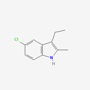 molecular formula C11H12ClN B599063 5-chloro-3-ethyl-2-methyl-1H-indole CAS No. 672310-72-4