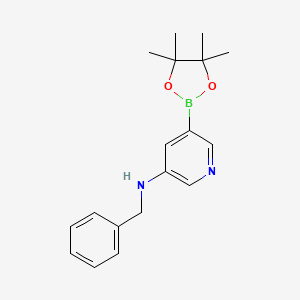 N-Benzyl-5-(4,4,5,5-tetramethyl-1,3,2-dioxaborolan-2-YL)pyridin-3-amine