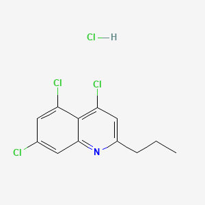 2-Propyl-4,5,7-trichloroquinoline hydrochloride