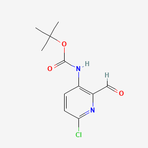 tert-Butyl (6-chloro-2-formylpyridin-3-yl)carbamate