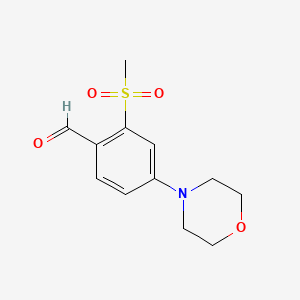 2-(Methylsulfonyl)-4-morpholinobenzaldehyde