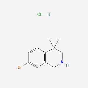 7-Bromo-4,4-dimethyl-1,2,3,4-tetrahydroisoquinoline hydrochloride