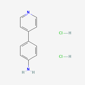 molecular formula C11H12Cl2N2 B599095 4-(4-Pyridyl)aniline dihydrochloride CAS No. 1197193-38-6