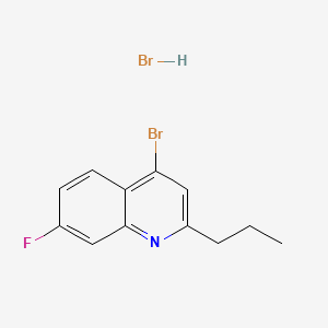 4-Bromo-7-fluoro-2-propylquinoline hydrobromide