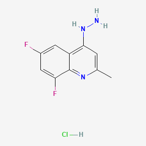 6,8-Difluoro-4-hydrazino-2-methylquinoline hydrochloride