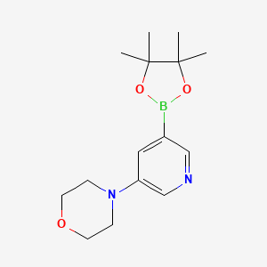 4-(5-(4,4,5,5-Tetramethyl-1,3,2-dioxaborolan-2-yl)pyridin-3-yl)morpholine