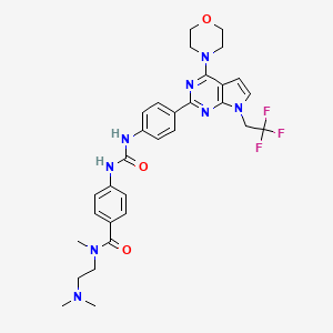 molecular formula C31H35F3N8O3 B599115 PI3K-IN-22 CAS No. 1202884-94-3