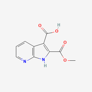 2-(Methoxycarbonyl)-1H-pyrrolo[2,3-b]pyridine-3-carboxylic acid