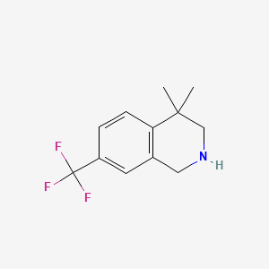 4,4-Dimethyl-7-(trifluoromethyl)-1,2,3,4-tetrahydroisoquinoline