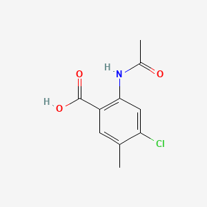 2-Acetamido-4-chloro-5-methylbenzoic acid