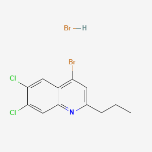 4-Bromo-6,7-dichloro-2-propylquinoline hydrobromide