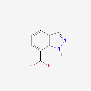 molecular formula C8H6F2N2 B599134 7-(Difluoromethyl)-1H-indazole CAS No. 1204298-72-5