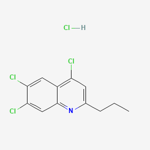 2-Propyl-4,6,7-trichloroquinoline hydrochloride
