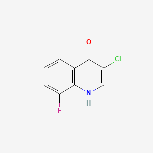 molecular formula C9H5ClFNO B599142 3-Chloro-8-fluoroquinolin-4(1H)-one CAS No. 1204812-00-9