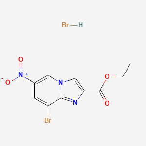 Ethyl 8-bromo-6-nitroimidazo[1,2-a]pyridine-2-carboxylate hydrobromide