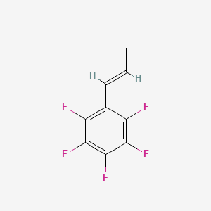 molecular formula C9H5F5 B599178 1-(Pentafluorophenyl)-1-propene CAS No. 15948-70-6