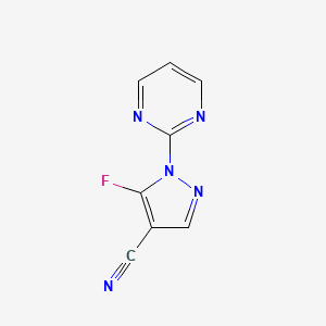 5-Fluoro-1-(pyrimidin-2-YL)-1H-pyrazole-4-carbonitrile