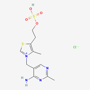 2-[3-[(4-Amino-2-methylpyrimidin-5-yl)methyl]-4-methyl-1,3-thiazol-3-ium-5-yl]ethyl hydrogen sulfate;chloride