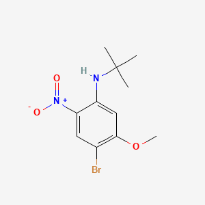 molecular formula C11H15BrN2O3 B599198 4-Bromo-N-(tert-butyl)-5-methoxy-2-nitroaniline CAS No. 1261988-45-7