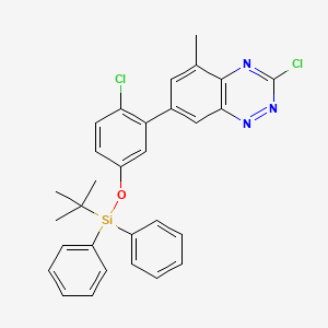 7-(5-((tert-Butyldiphenylsilyl)oxy)-2-chlorophenyl)-3-chloro-5-methylbenzo[e][1,2,4]triazine