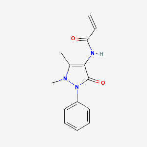 molecular formula C14H15N3O2 B599211 N-(1,5-二甲基-3-氧代-2-苯基-2,3-二氢-1H-吡唑-4-基)丙烯酰胺 CAS No. 19854-87-6