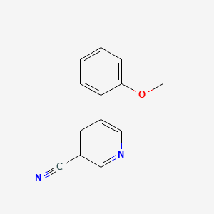 molecular formula C13H10N2O B599223 5-(2-Methoxyphenyl)nicotinonitrile CAS No. 1267959-36-3